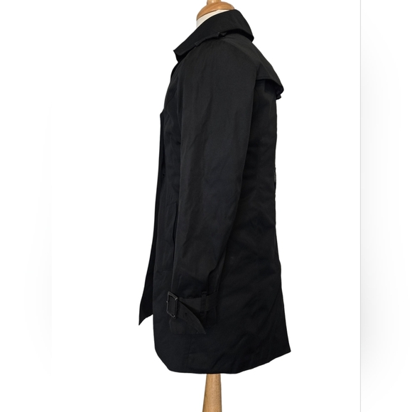 London Fog Heritage Black Trench Coat with Removable Quilted Liner Size M - Picture 3 of 11